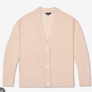 Allbirds Women's The Cardi Aspen 100% Merino Wool V-Neck Sweater